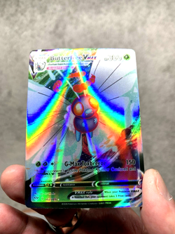 Set of 2 Butterfree V+VMax Holo Fan Art Display Collector Card NM! - Image 4