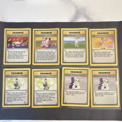 Pokemon TCG Base Set Trainer Lot 8 Cards - Image 1