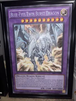 YUGIOH GIANT PRIZE CARD! BLUE EYES TWIN BURST DRAGON (27X40”) - Image 2