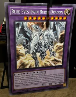 YUGIOH GIANT PRIZE CARD! BLUE EYES TWIN BURST DRAGON (27X40”) - Image 3