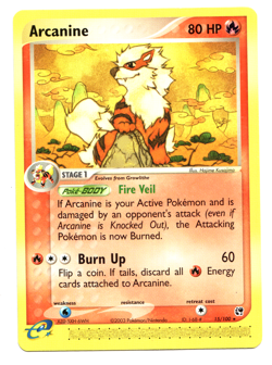 Pokemon Card - Arcanine Sandstorm 15/100 Rare - Image 1
