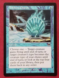 Magic The Gathering ONSLAUGHT TRICKERY CHARM blue card MTG - Image 1