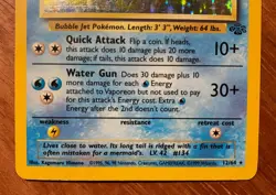 Vaporeon Jungle Holo Unlimited Rare Pokemon TCG 12/64 Vintage Card WOTC - Image 4