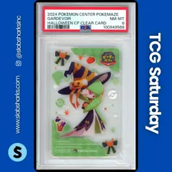 2024 POKEMON CENTER POKEMAZE HALLOWEEN CP CLEAR CARD GARDEVOIR PSA 8 - Image 1