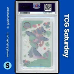 2024 POKEMON CENTER POKEMAZE HALLOWEEN CP CLEAR CARD GARDEVOIR PSA 8 - Image 2