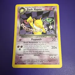 Dark Hypno 26/82 Team Rocket Holo Rare WOTC Pokemon Card - Image 2