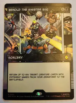 Behold the Sinister Six! (Borderless) Marvel's Spider-Man Foil Mythic NM+ - Image 1