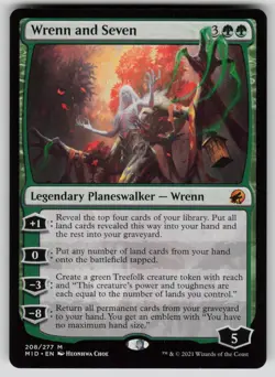 Wrenn and Seven Normal M Innistrad: Midnight Hunt 208 NM - Image 1