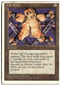 MTG The Rack - Fourth Edition Misprint Heavily Played English - Image 1