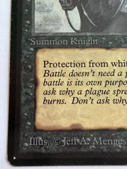 Black Knight Beta Edition MTG Magic the Gathering - Image 4