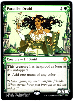 MTG - Paradise Druid [Showcase] - FOIL - Special Guests - MINT - IN HAND - Image 1