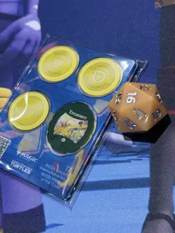 Ninja Turtles Treasure Pack D20 Spindown Life Counters/Acrylic Tokens - TMNT MTG - Image 1