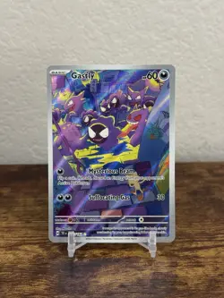 Pokemon TCG Gastly Illustration Rare Holo SV05 Temporal Forces 177/162 NM - Image 1