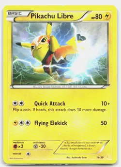 Pikachu Libre (14 14/30 XY Trainer Kit: Pikachu Libre & Suicune Pokemon LP - Image 1
