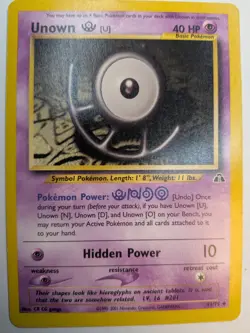 Pokemon Unown [U] Uncommon Unlimited Neo Discovery 51/75 - Image 1