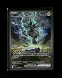 2025 Pokemon Zekrom ex Black Bolt Special Illustration Rare 166/086 - Image 1