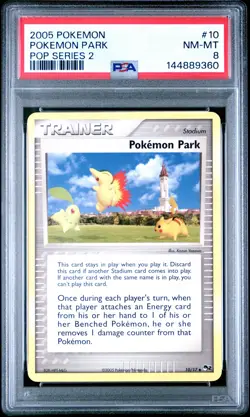 2005 POKEMON POP SERIES 2 #10 POKEMON PARK PSA 8 - Image 1