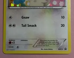 2011 POKEMON BLACK & WHITE PROMO - MINCCINO BW13 (Cracked Ice Holo) LP - Image 3