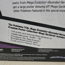 Pokemon TCG: Ascended Heroes Premium Poster Collection Mega Gardevoir Sealed Box - Image 5