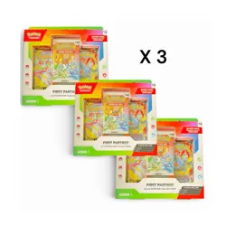 Pokemon TCG First Partner Illustration Collection Series 1 Lot of 3 Boxes - Image 1