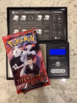 VERY HEAVY!! (22.38g) Pokemon Destined Rivals – Factory Sealed Booster Pack - Image 1