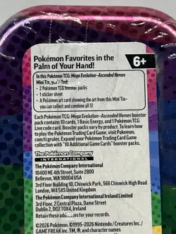 Pokemon Ascended Heroes Mini Tin Zorua & Cramorant - FACTORY SEALED - Image 3
