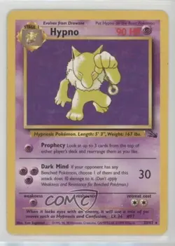 Hypno Pokemon Fossil #23 1999 - Image 1