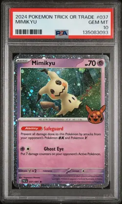 2024 POKEMON TRICK OR TRADE #037 MIMIKYU PSA 10 - Image 1