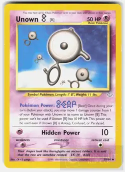 POKEMON UNOWN [B] 39 NEO REVELATION UNLIMITED LP/MP - Image 1
