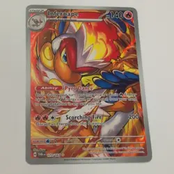 Pokemon TCG Infernape 173/167 Sv06: Twilight Masquerade Holo- Near Mint- IR- New - Image 1