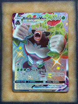 Pokemon Rillaboom VMax SV106/SV122 Shining Fates Shiny Vault Shiny Holo Rare NM - Image 1