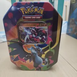Pokemon TCG Mega Charizard X EX Tin Sealed (4 booster packs and more!) - Image 1