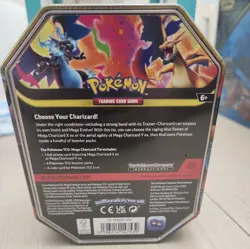 Pokemon TCG Mega Charizard X EX Tin Sealed (4 booster packs and more!) - Image 2