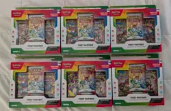 Pokemon TCG First Partner Illustration Collection Series 1 LOT OF 6 TOTAL - Image 1