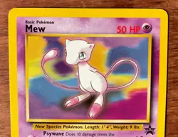 Pokemon TCG Mew #8 WOTC Black Star Promo 1999 Regular Non-holo Vintage - Image 2