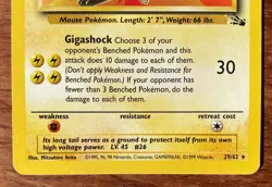 Raichu 29/62 Fossil Regular Rare Non-holo Pokemon TCG Wizard 1999 vintage - Image 3