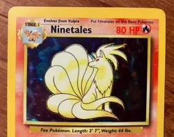 Pokemon Base Set Ninetales 12/102 1999 WOTC Holo Rare English - Image 2