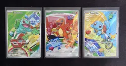 Pokemon First Partner Illustration Collection Kanto Starter Set Series 1 Promos - Image 1
