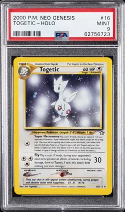 2000 POKEMON NEO GENESIS #16 TOGETIC-HOLO PSA 9 - Image 1