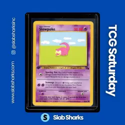 1999 POKEMON FOSSIL 1ST EDITION #55/62 SLOWPOKE - Image 1