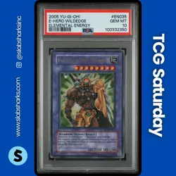 2005 YU-GI-OH! ELEMENTAL ENERGY #EEN-EN035 ELEMENTAL HERO WILDEDGE PSA 10 - Image 1