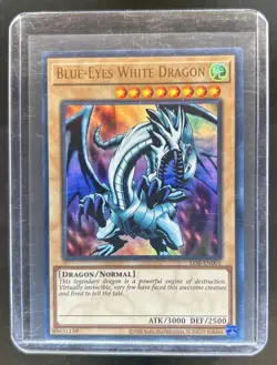 2002 Yu-Gi-Oh Legend of Blue Eyes White Dragon Blue-Eyes #LOB-001 - Image 1