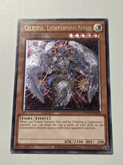 Celestia, Lightsworn Angel (UTR) LODT-EN024 EURO Ultimate Rare Yugioh Unlimited - Image 1