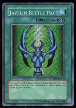 Javelin Beetle Pact (Secret Rare) PP01-EN012 Premium Pack 1 Secret Rare YU-GI-OH - Image 1
