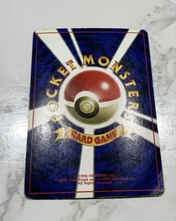 554. Old Back Pokemon Card Strike Large Ball Cross Holo - Image 2
