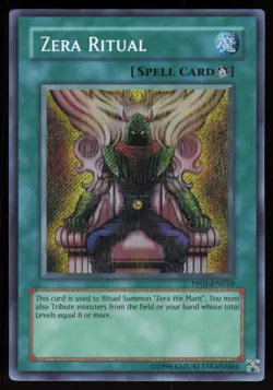 Zera Ritual (Secret Rare) PP01-EN010 Premium Pack 1 Secret Rare YU-GI-OH - Image 1