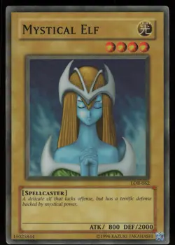 Mystical Elf LOB-062 2002 Super Rare YU-GI-OH - Image 1