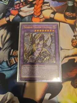 Yu-Gi-Oh Thunder Dragon Colossus OP10-EN001 Ultimate Rare Near Mint Condition - Image 1