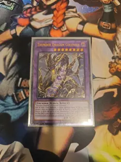 Yu-Gi-Oh Thunder Dragon Colossus OP10-EN001 Ultimate Rare Near Mint Condition - Image 2