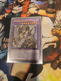 Yu-Gi-Oh Thunder Dragon Colossus OP10-EN001 Ultimate Rare Near Mint Condition - Image 4